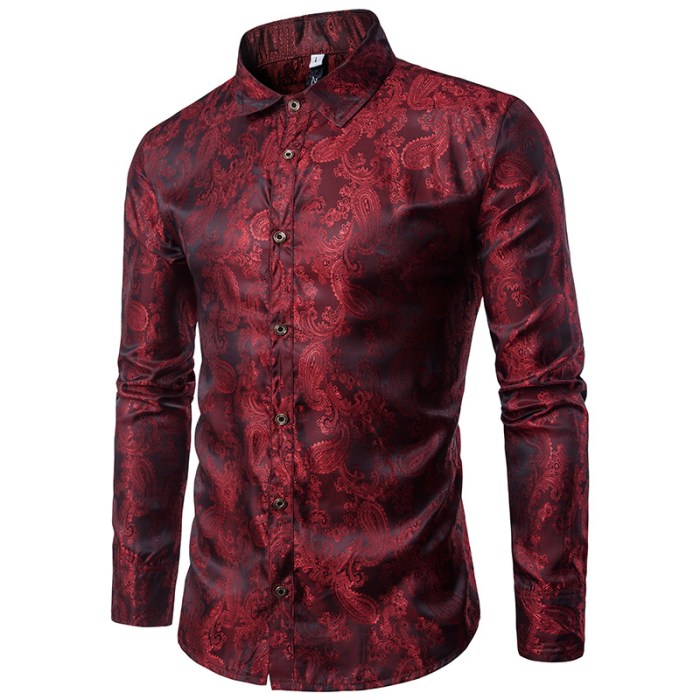 Men long sleeve dress shirt