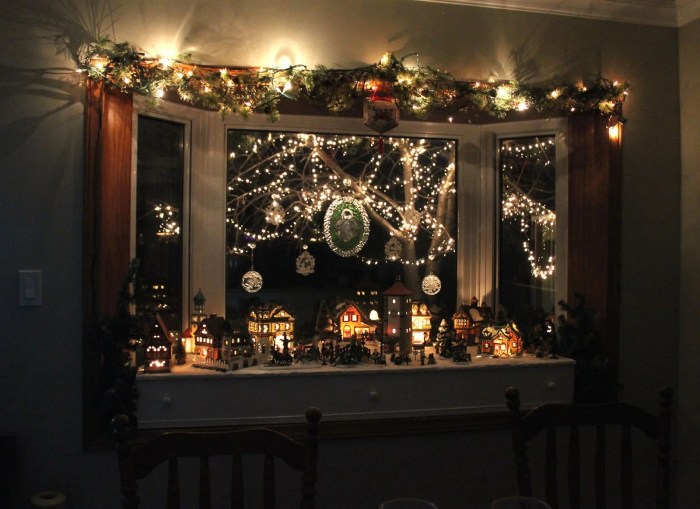 How to decorate big windows for christmas