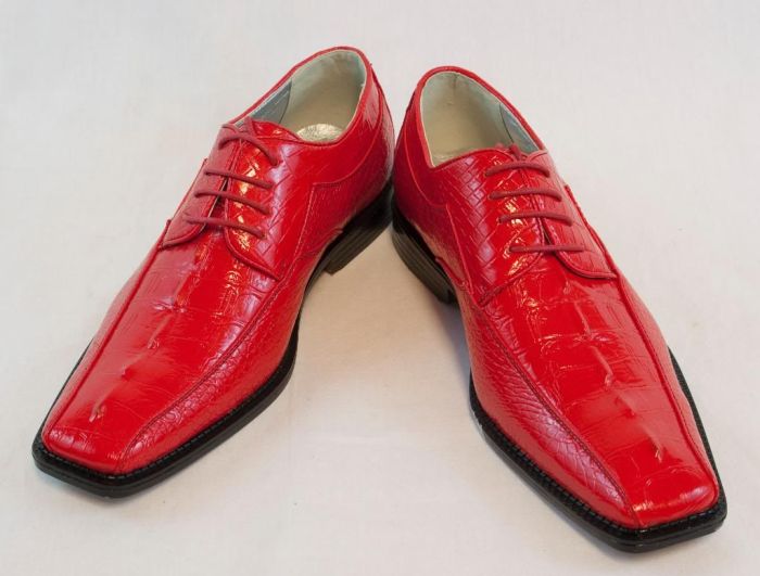 Red soled men's dress shoes