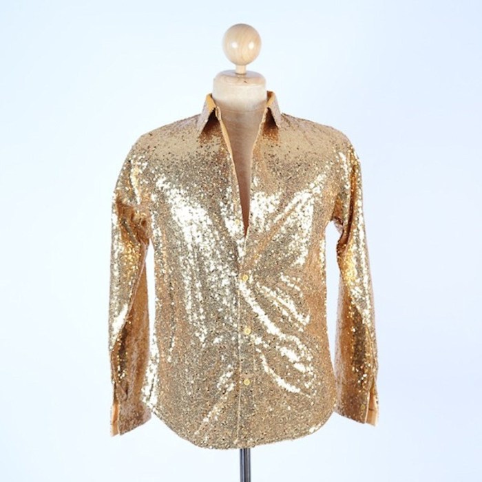 Mens sequin dress shirt