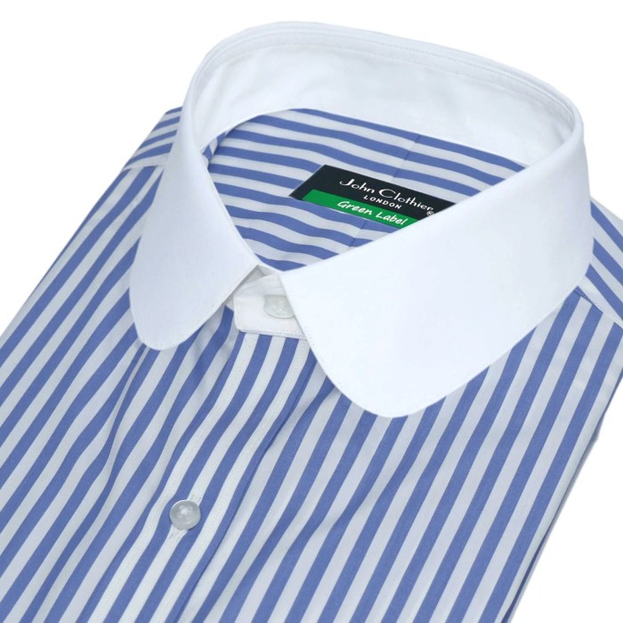 Club collar mens dress shirt