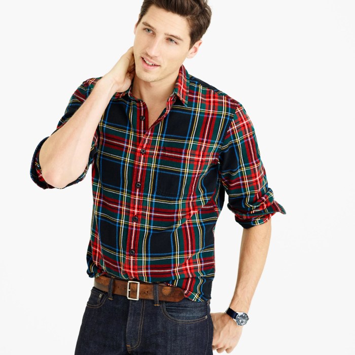 Plaid shirt dress mens