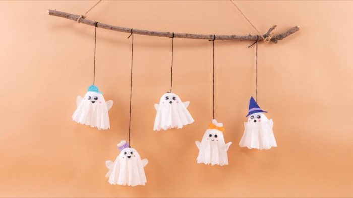 How to make flying ghost decoration